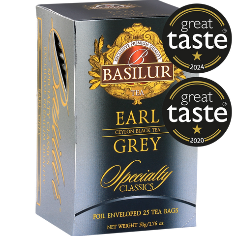 Té negro Ceylon- EARL GREY 25 bolsas - Basilur